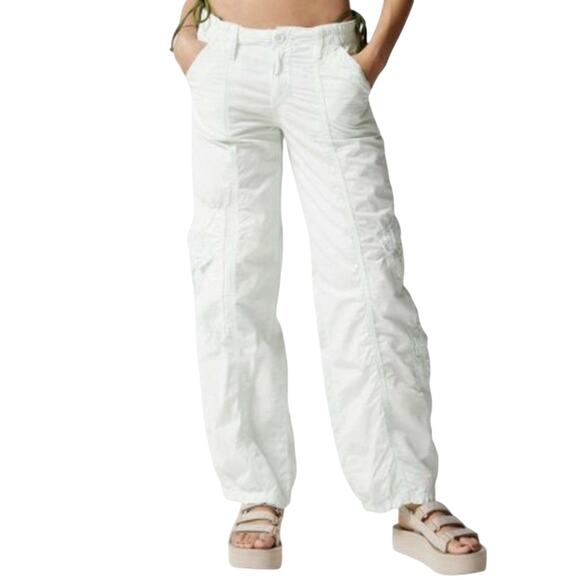 Urban Outfitters BDG Y2K Low Rise Cargo Utility Pants Size Small Mint Green - Picture 1 of 7